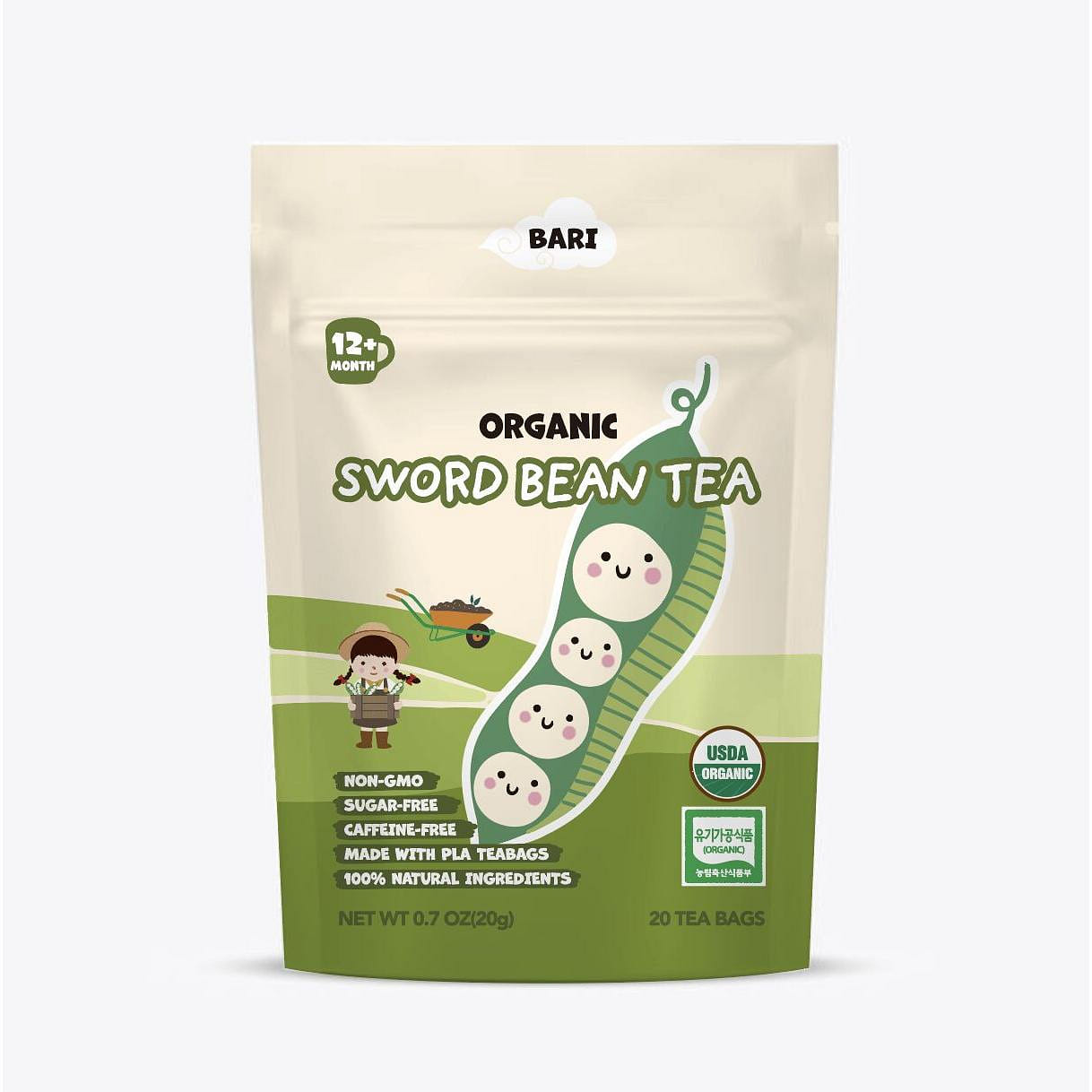 BARI 유기농 한국산 작두콩차 0.7 온스