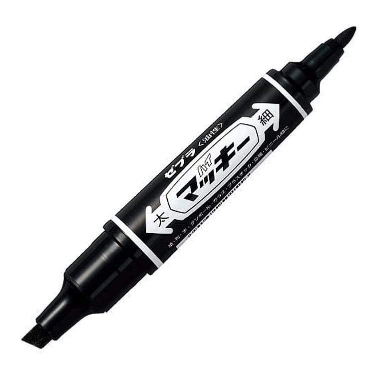 Zebra Double Tip Thick Oil-Based Marker Black 1 개