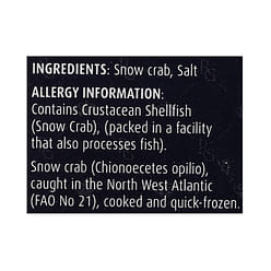 Royal Greenland Cooked Snow Crab Legs Frozen 1.5 lb