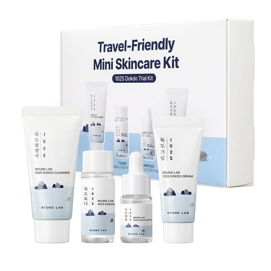Get [Round Lab]025 Dokdo Travel 4 Step Trial Kit 0.24 lb Delivered ...