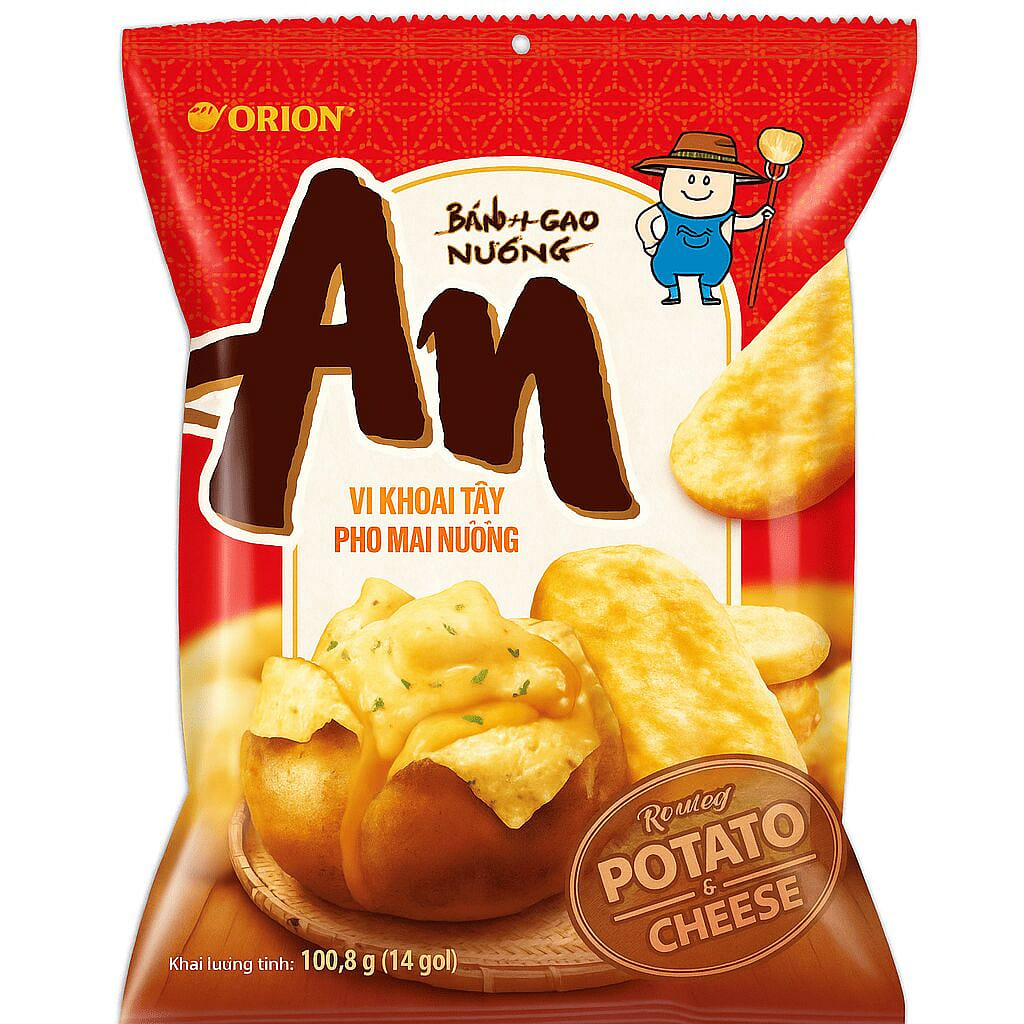 An Baked Rice Crackers - Potato Flavor 100.8 g