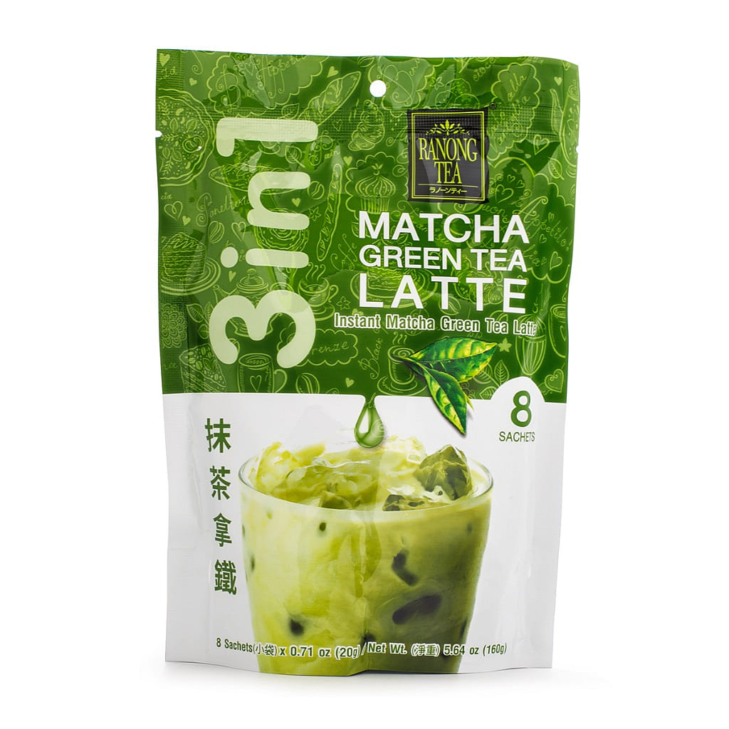 Ranong Tea Instant Matcha Green Tea Latte 0.7 oz*8 pack