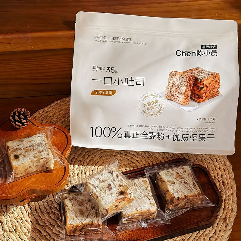 Whole-wheat nut toast, 420g 1 bag 420 g