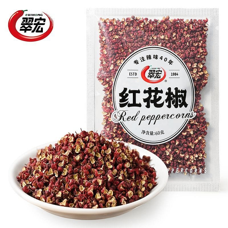翠宏红花椒四川麻椒特麻食用调味料正宗大料家用调味 60 克