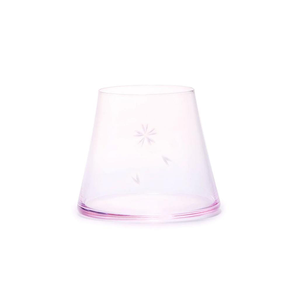 Tajima glass Handmade Mt. Fuji Hoei Glass (Sakura, 9.5 fl-oz) Made in Japan 1 cái