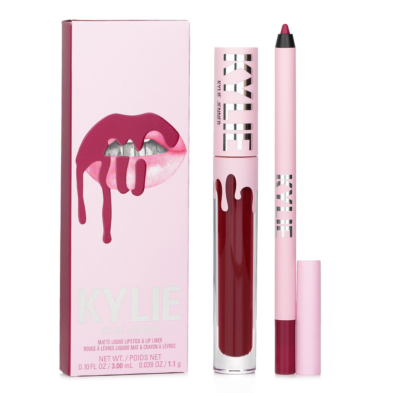 Kylie Cosmetics Matte Lip Kit: Matte Liquid Lipstick 3ml + Lip Liner 1.1g - # 403 Bite Me 2 ขวด