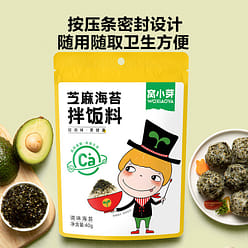 Wo Xiaoya Sesame and Seaweed Rice Mix 40g/bag 1 box