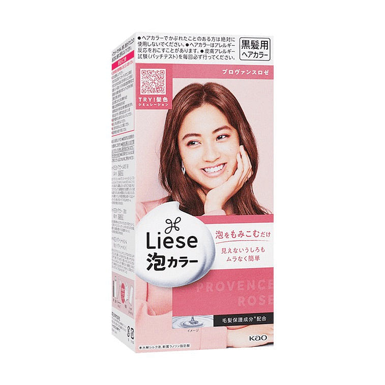 花王 KAO Liese 泡沫染发 色号Provence Rose 1 份