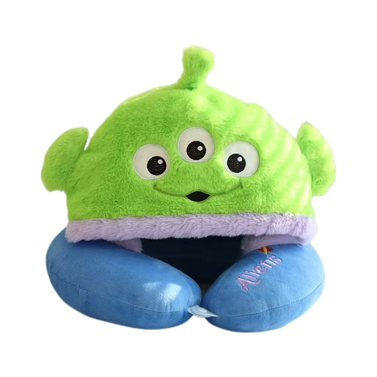 Neck Pillow Hooded Nap Pillow Cartoon U-Shaped Pillow-Alien 1 개