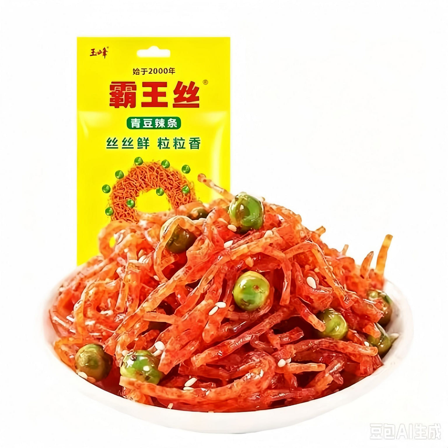 Bawangsi Spicy Green Pea Strips 18g 6Packs 108 g