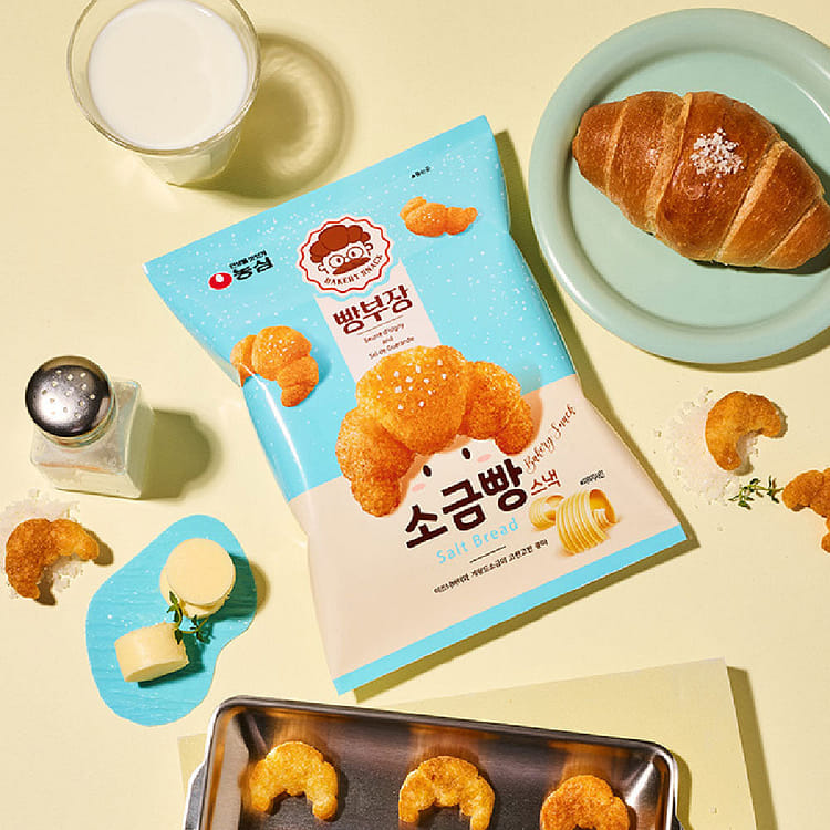 能面小喝食 Nongshim Salt Bread Snack - Weee!