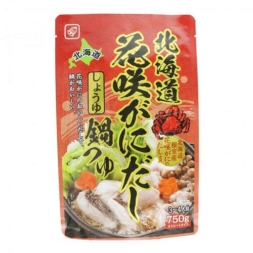 ベル食品 北海道花咲がにだし しょうゆ鍋つゆ 750g 1 パック