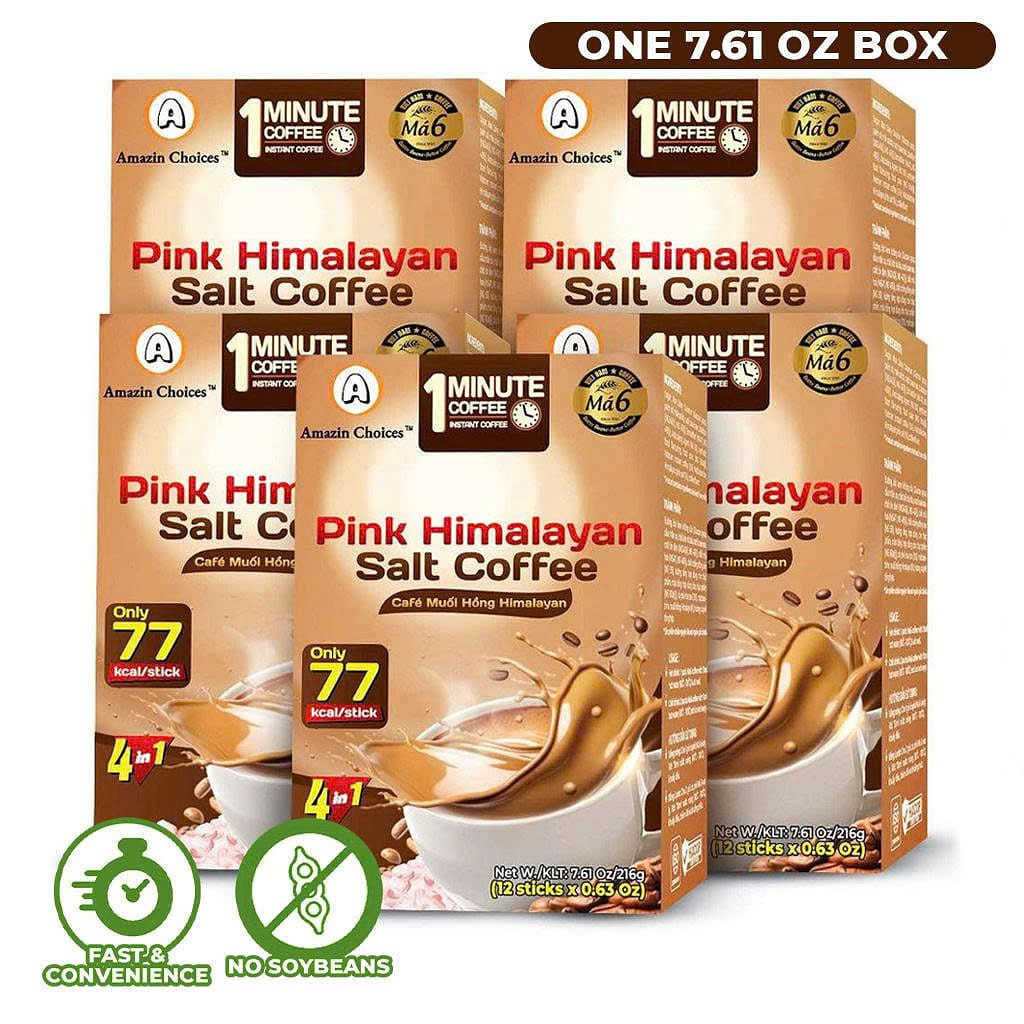 히말라야 핑크 솔트 인스턴트 커피 216gr.12 Stick 5 box