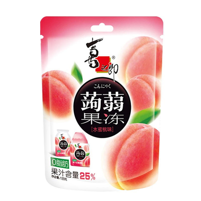 [2 bags =12 packets] Xizhilang Amorphophallus Jelly Peach Flavor 240 グラム