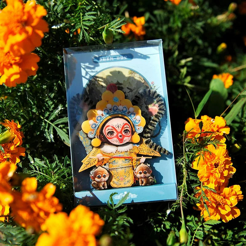 Tang Doll Fridge Magnet(Blue - Sun Wukong) 1 count