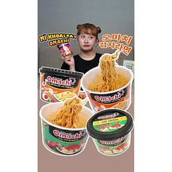 Shrimp, Cheese & Salted Egg Sauce Noodles  OMACHI 105 g