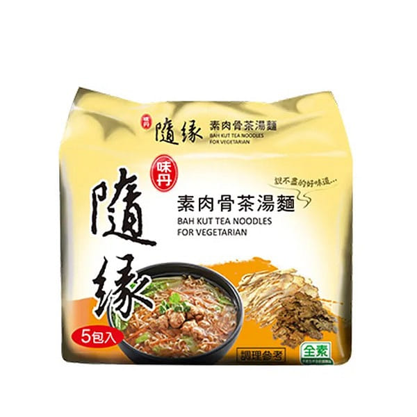 素食主义必尝【随缘】素肉骨茶汤面 5入 450 克