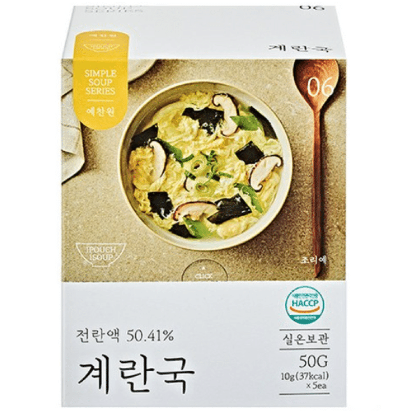 [한국 직배송] 간편한 동결건조 즉석 계란국 50 그램