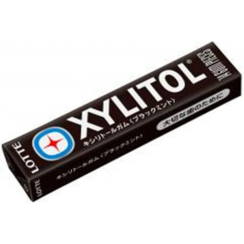 LOTTE XYLITOL Chewing Gum Black Mint Flavor 14pc 1 개입