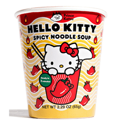 Prince Katsu Hello Kitty Instant Ramen Noodle Cup Spicy Flavor 1 count 1 each