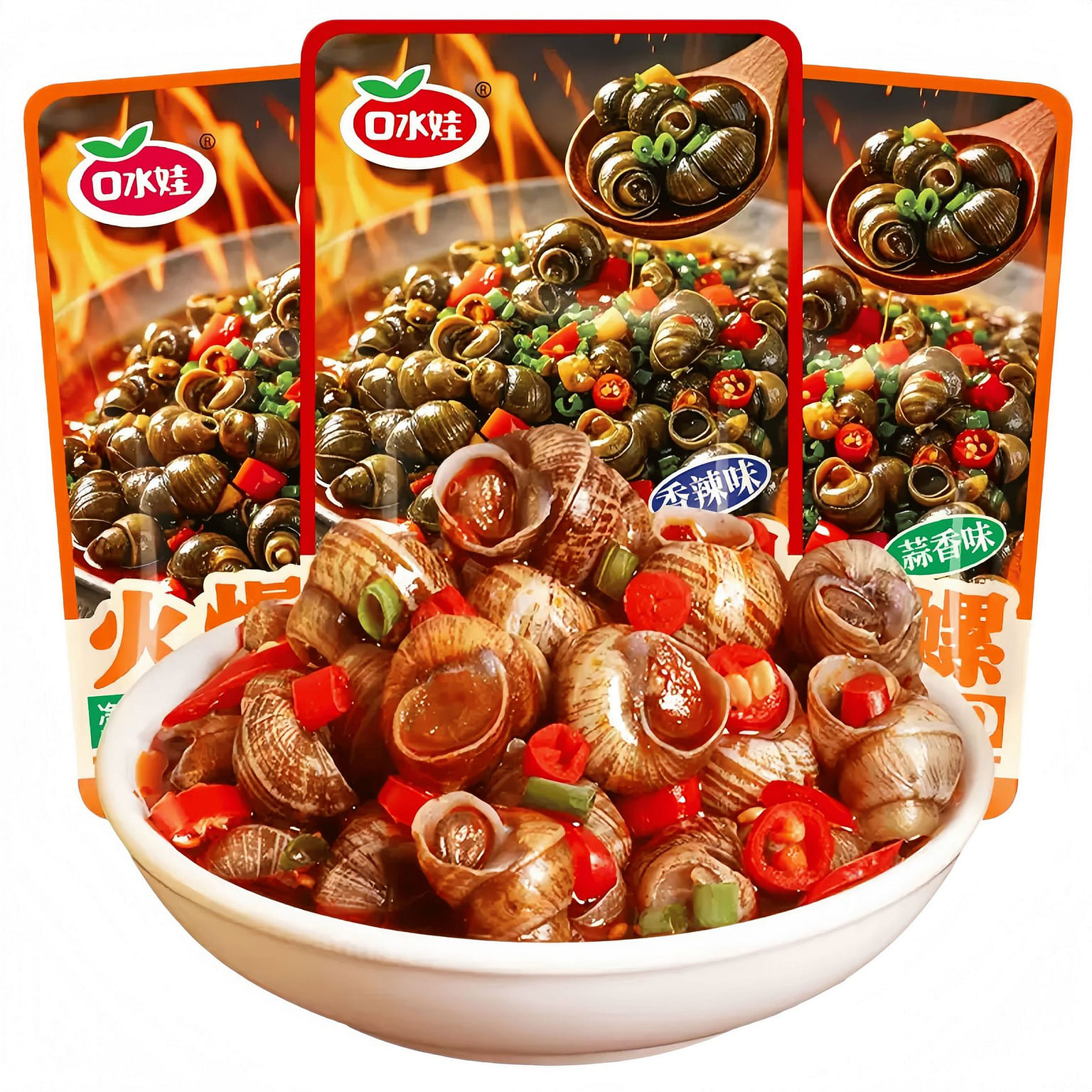 Saliva Kid*Garlic Flavoured Snail 30g*8 packs, rea 240 g