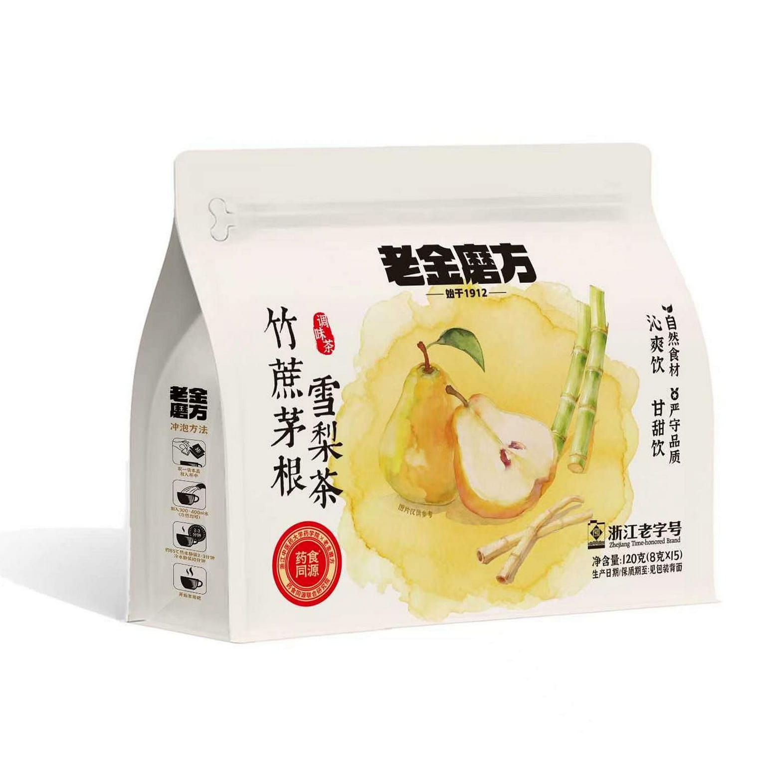 Bamboo cane grass root pear tea Healthy tea 120 그램