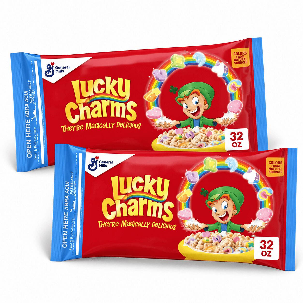 Lucky Charms Breakfast Cereal 2 Pack 32 oz