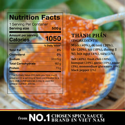 Chu Hai Medium Spicy Vietnamese Hot Sauce - 17.6oz 500 g