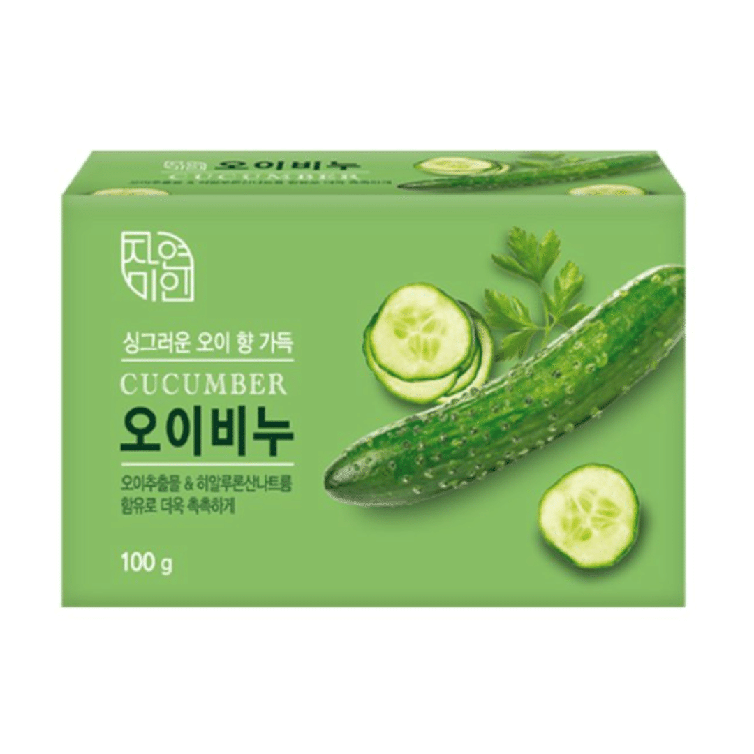 CUCUMBER SOAP 4PCS Mugunghwa Natural Beauty Cucumber Soap Korean Body Care 1 개