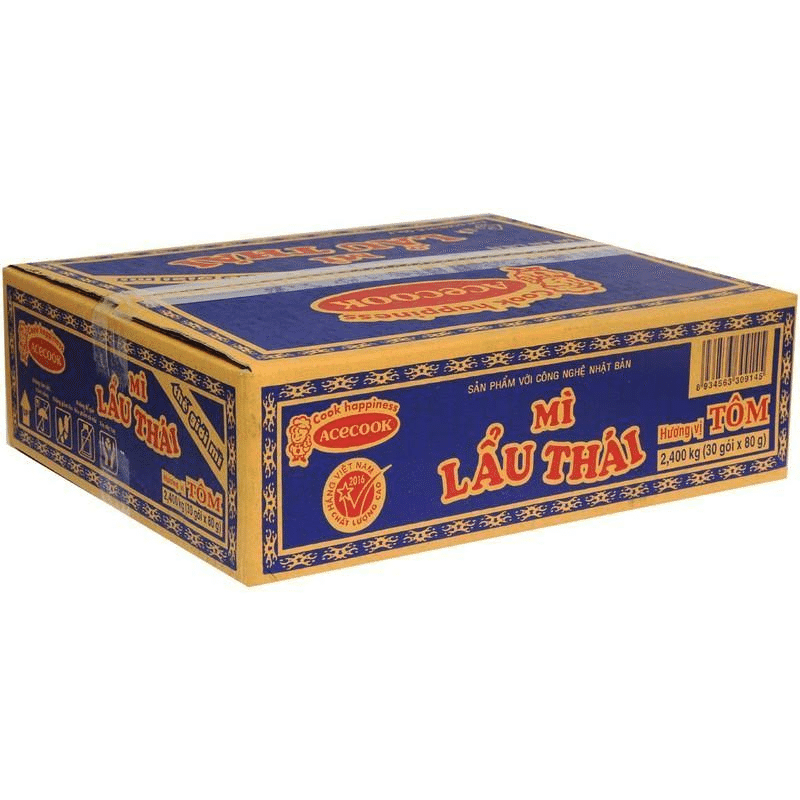 [ACECOOK] 泰式虾仁方便面- 80 克*30 包