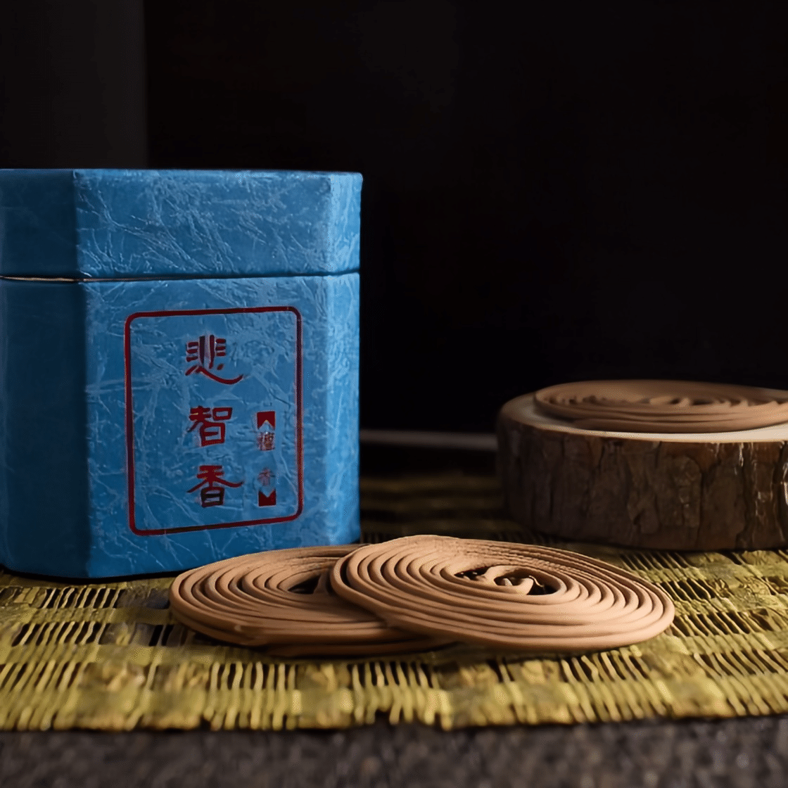 Sandalwood Incense-Medium Coil -100% pure sandalwood powder 1 phần