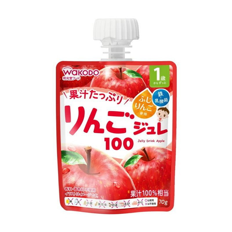 Wakodo Jelly Drink Apple 100 70g 70 กรัม
