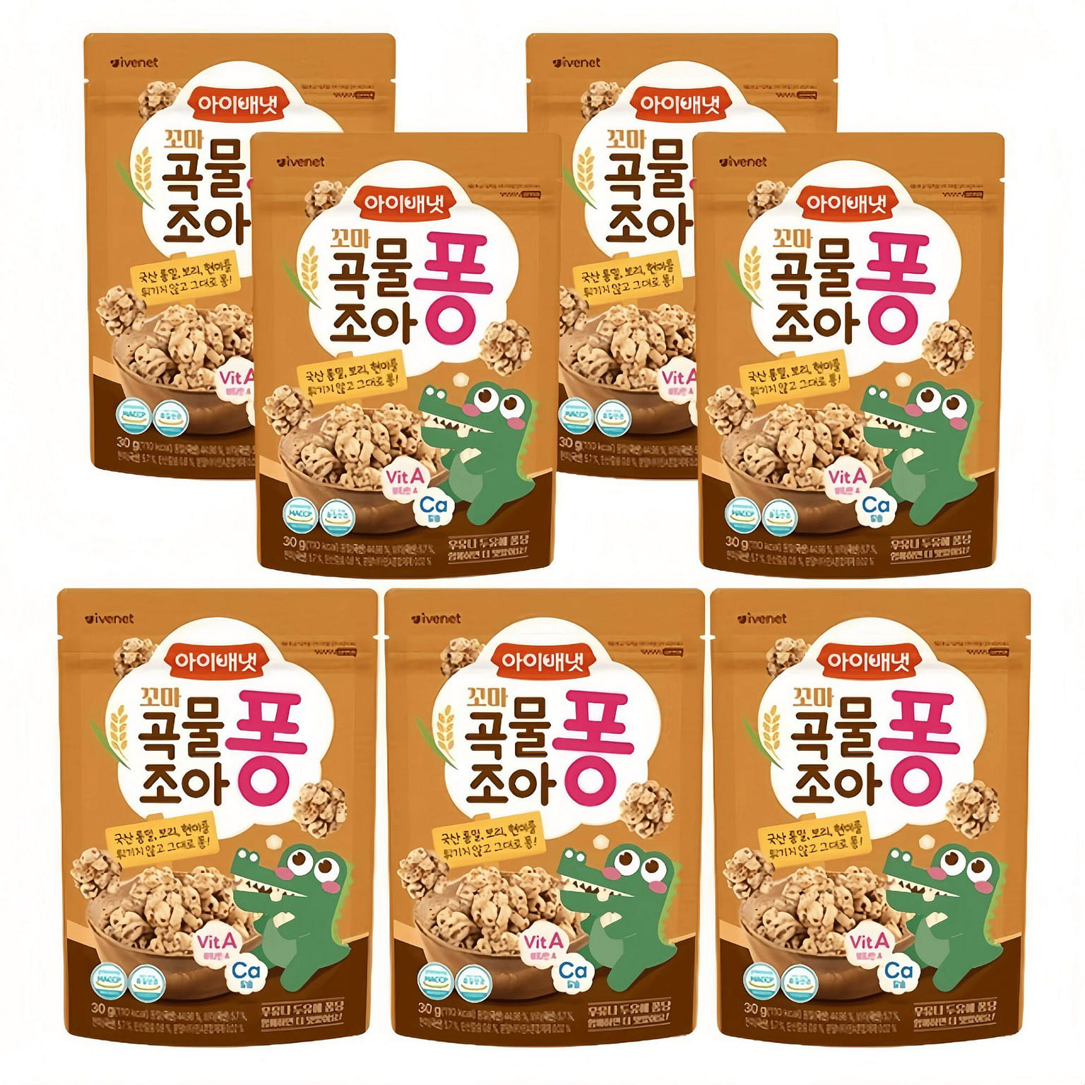 [아이배냇] 꼬마 곡물조아 곡물퐁 (30g x 7팩) 7 팩