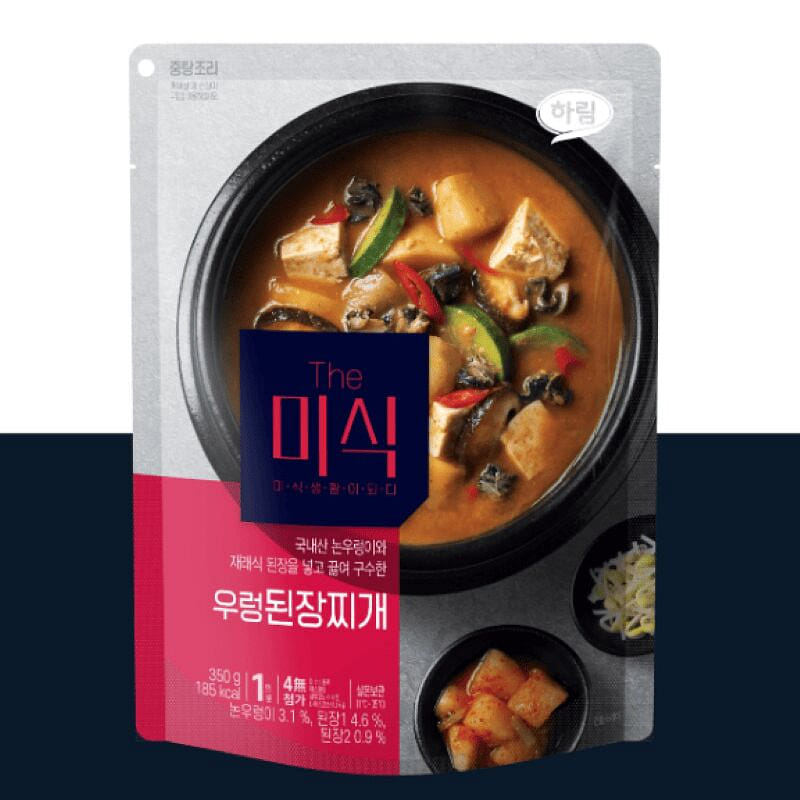 [한국 직배송] 더 미식 우렁 된장찌개 350g, 1개 350 그램