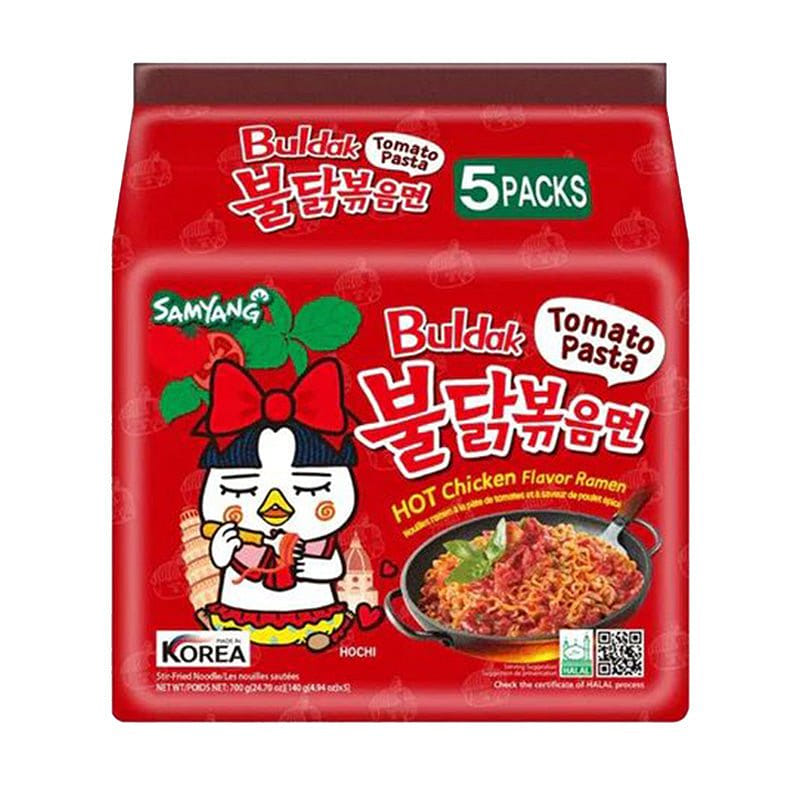 Samyang Buldak Spicy Chicken Stir-Fried Ramen (5-Pack) - Tomato Pasta 1 個