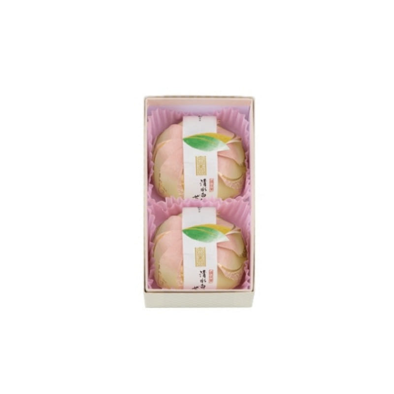 Minamoto Kitchoan Shimizu White Peach Jelly 2 pcs 1 box