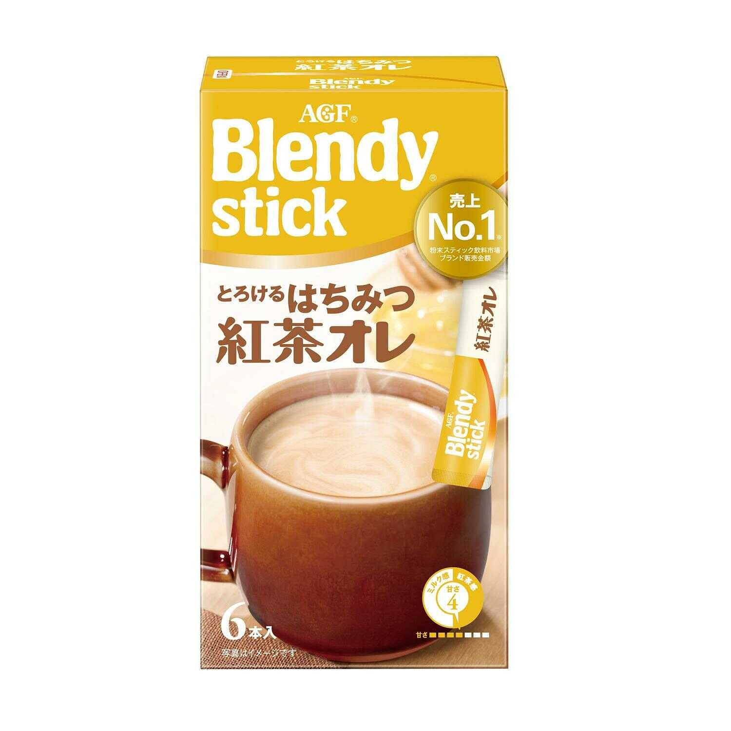 AGF Blendy Honey Black Tea Au Lait 6p 1 count