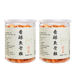 Crispy fish bone snacks 100g*2 bottles 200 g