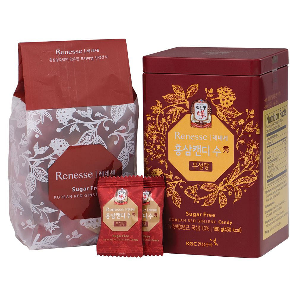 Renesse Candy Sugar Free 180g Korean Red Ginseng - CheongKwanJang 0.93 lb
