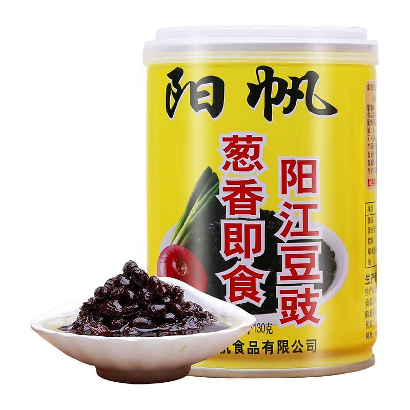 Yangfan sauce, Yangjiang black bean sauce, green onion flavor ready-to-eat black 210 กรัม