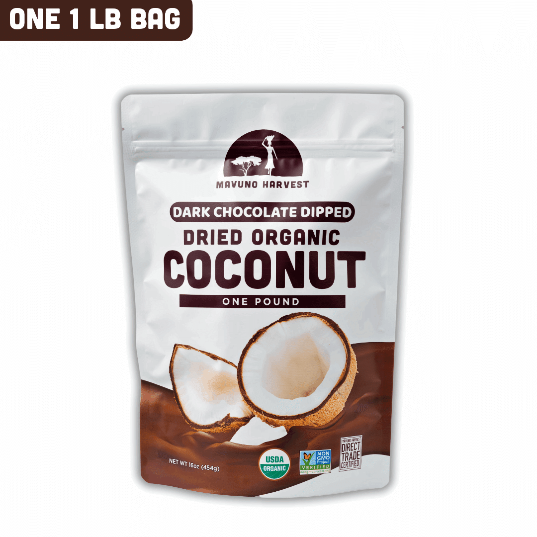Organic Dried Coconut - Dark Chocolate 1 lb Bag 1 ส่วน