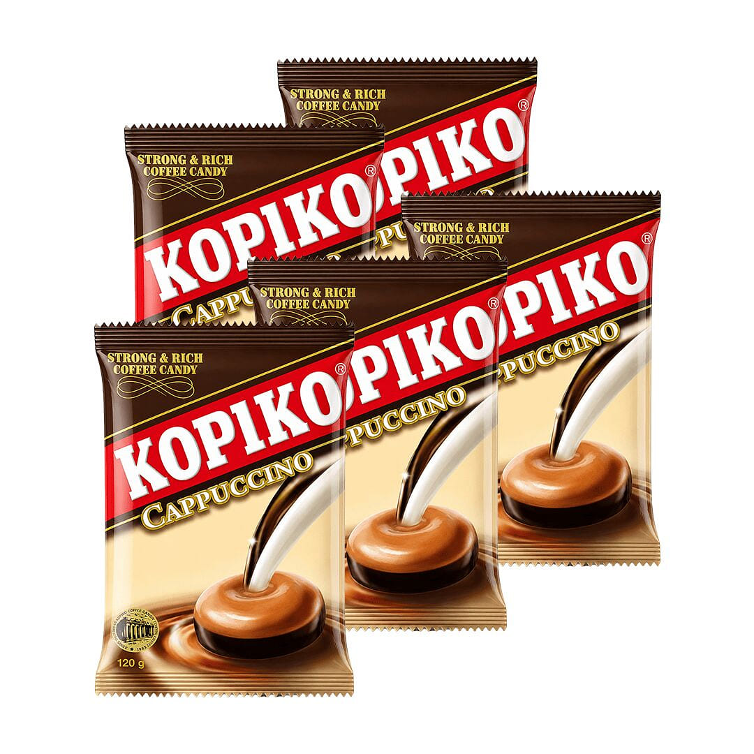 KOPIKO 카푸치노 캔디 봉지 5개 4.23 온스