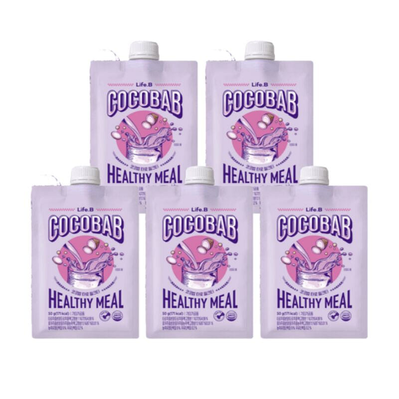 COCOBAB Taro Milk Tea Protein Meal Shake 50g 5 pack