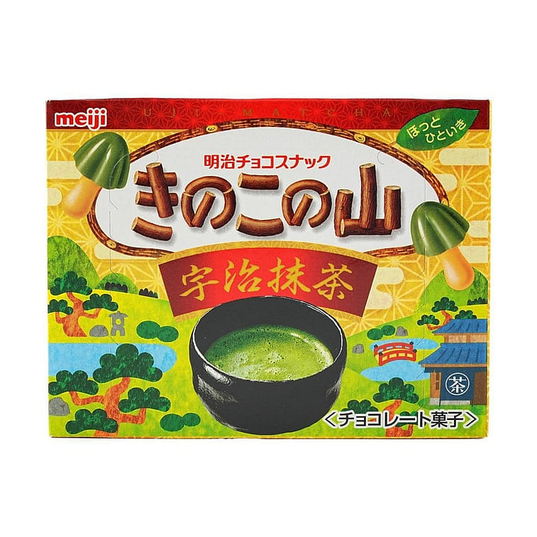 Meiji Kinoko No Yama Mushroom Shape Match Chocolate Biscuits 2.15oz 1 ส่วน
