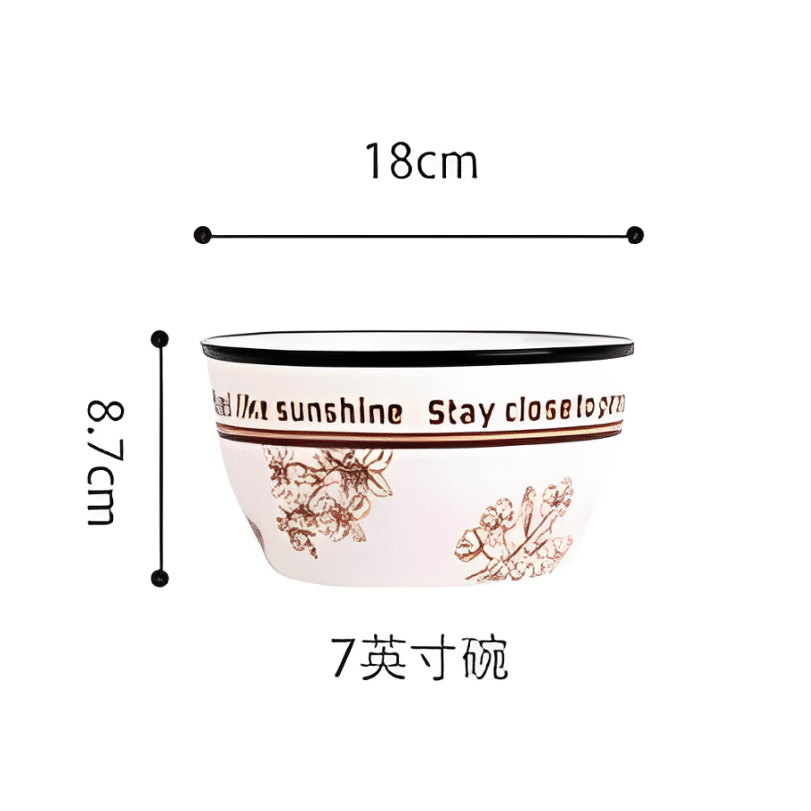 Shunxiang 7-inch European-style noodle bowl (Nature Pavilion) 1 อัน