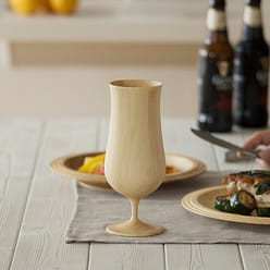 RIVERET 竹制啤酒杯　白色 1 份