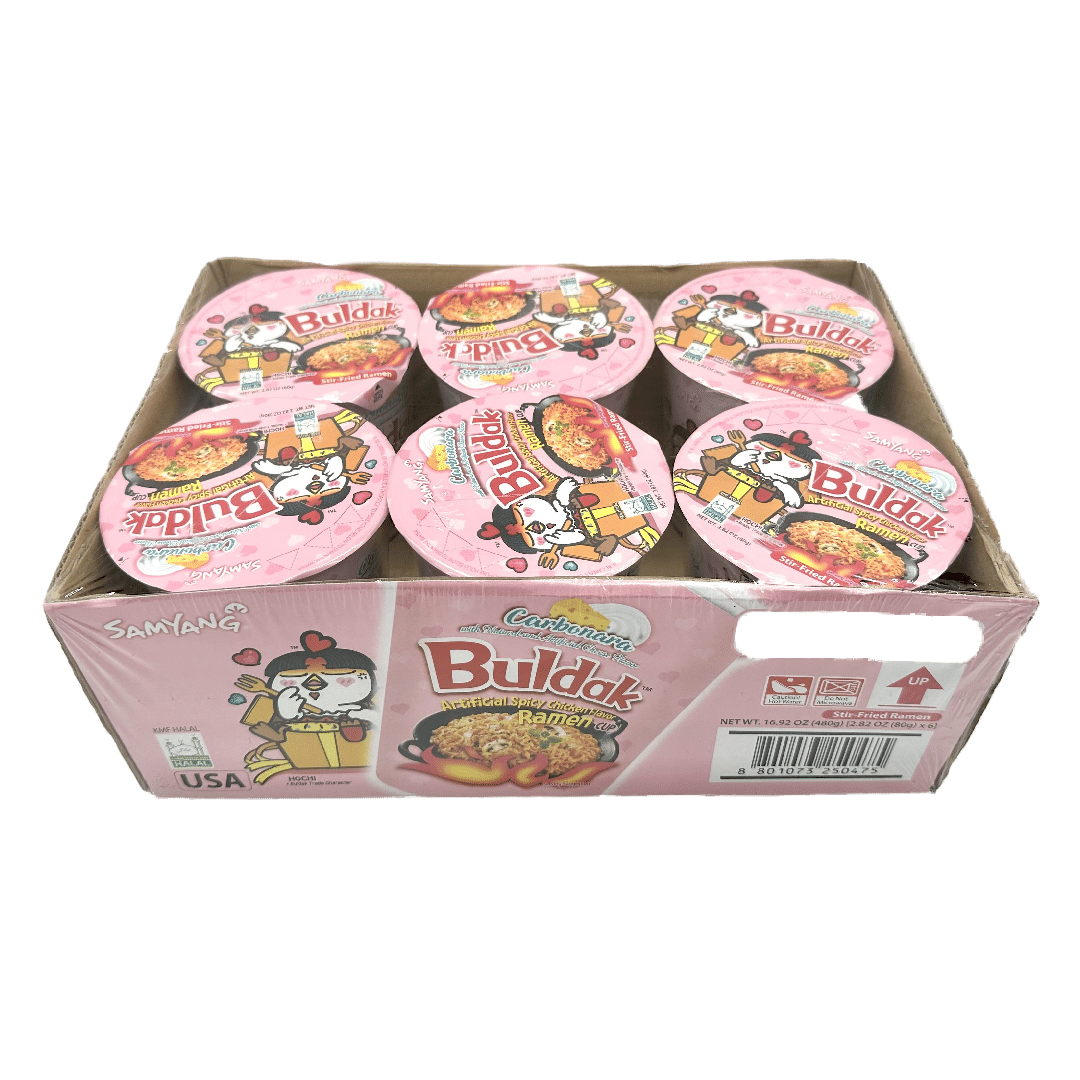 Mì Samyang Buldak Ramen Carbonara Hương Vị Gà Nóng 6 Ly 1 phần