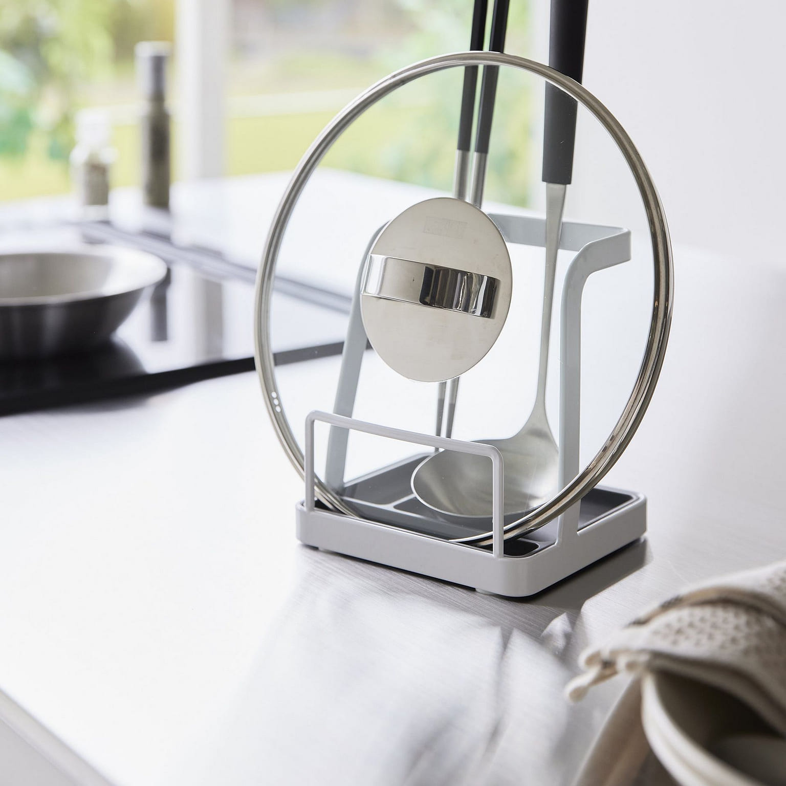 Lid & Ladle Stand - Large - Steel White 1 개
