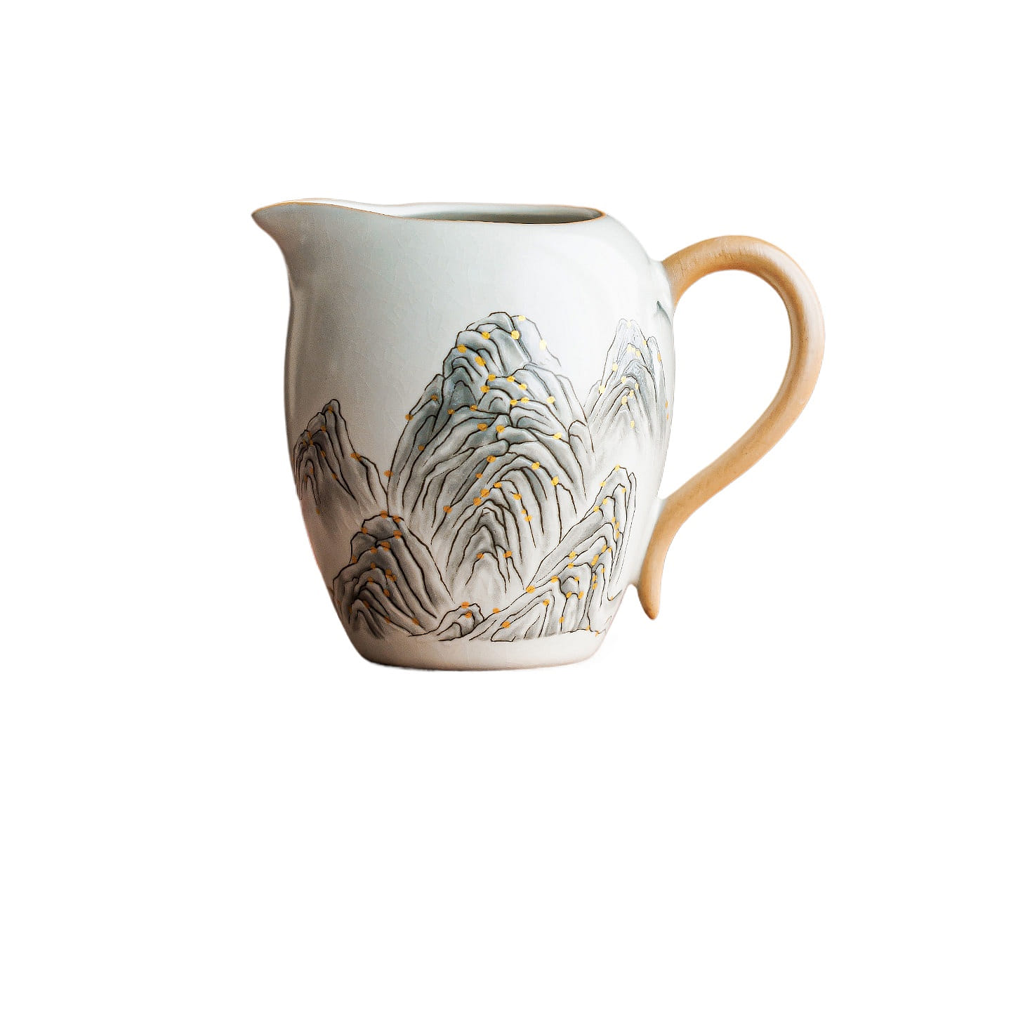 Qianli Jiangshan Ru Kiln Fair Cup 11.8 * 8cm 1 box