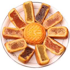 20pcs Mooncakes Chinese Mini-Mooncake 8-Flavor Mix 1 each